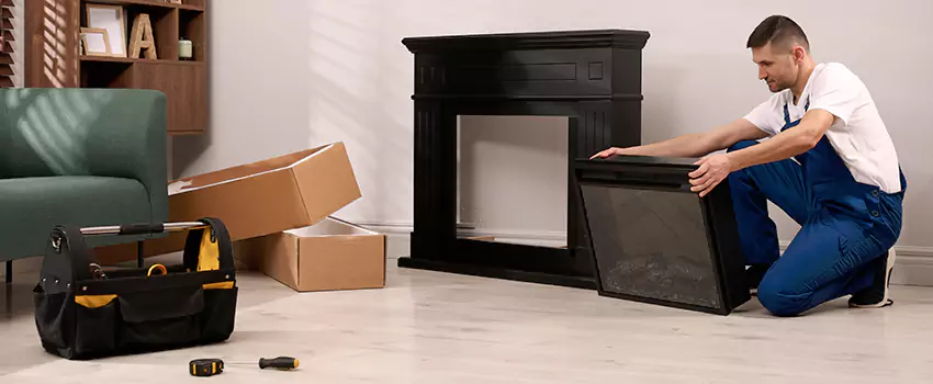 Old Rusted Metal Fireplace Repair And Replacement in Laurel, MS