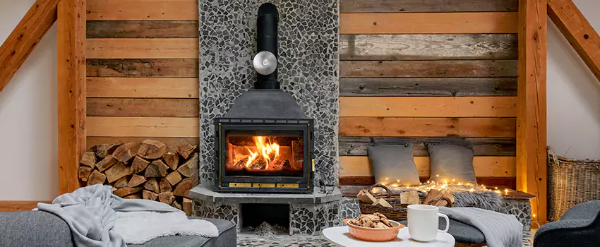 Thelin Hearth Products Direct Vent Gas Stove Fireplace Inspection in Laurel, Mississippi
